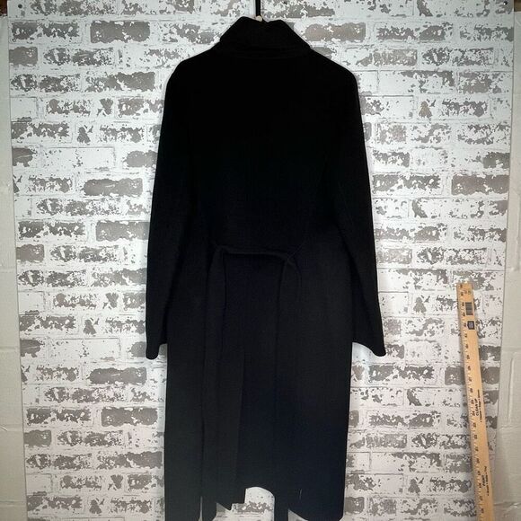 Talbots | women long black wool blend dress coat - Picture 12 of 12